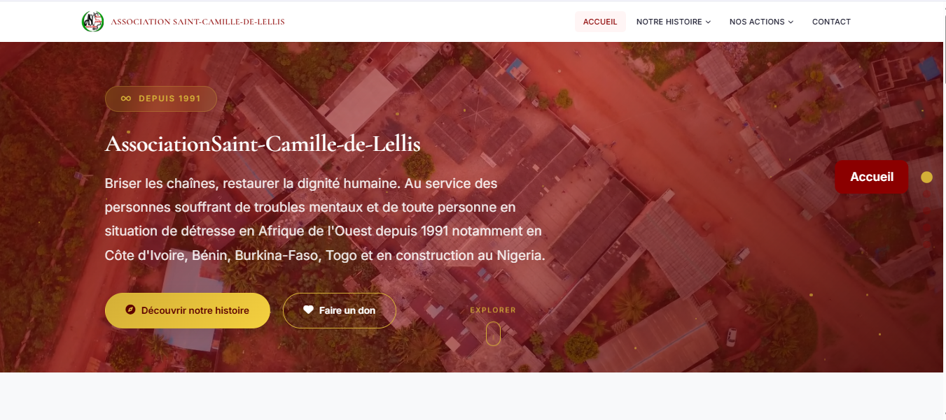 Site Web - Association Saint-Camille de Lellis